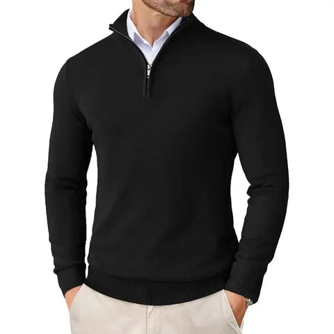 Men's Classic Half-Zip Jumper – Soft Knit