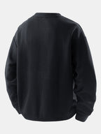 Men's Geometric Jacquard Crew Neck Sweatshirt