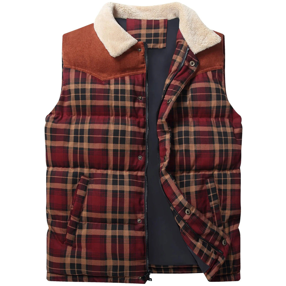 Men's Gilet in Plaid