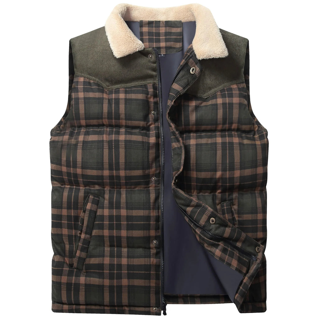 Men's Gilet in Plaid