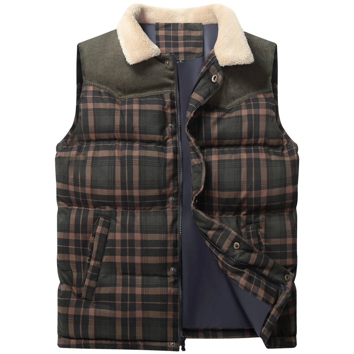 Men's Gilet in Plaid