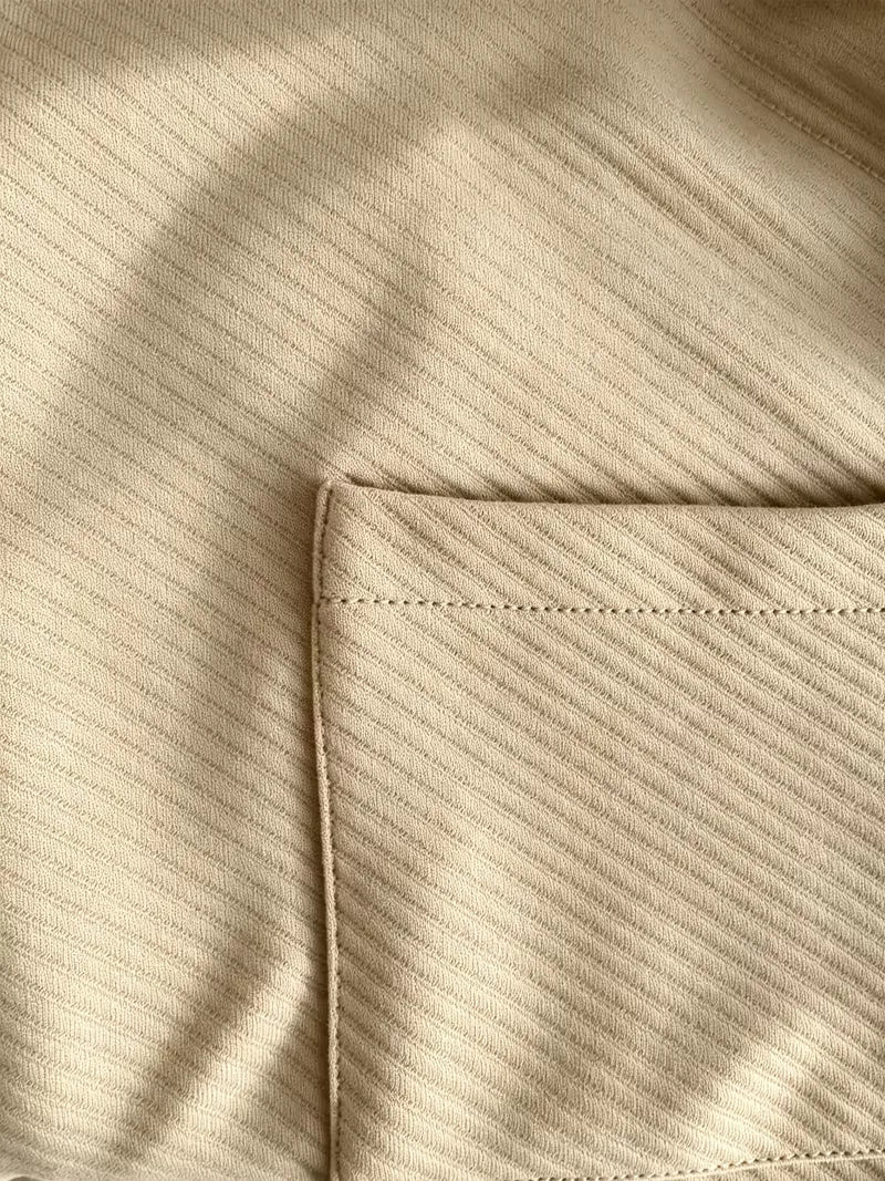 Men's Blazer with Knitted Texture