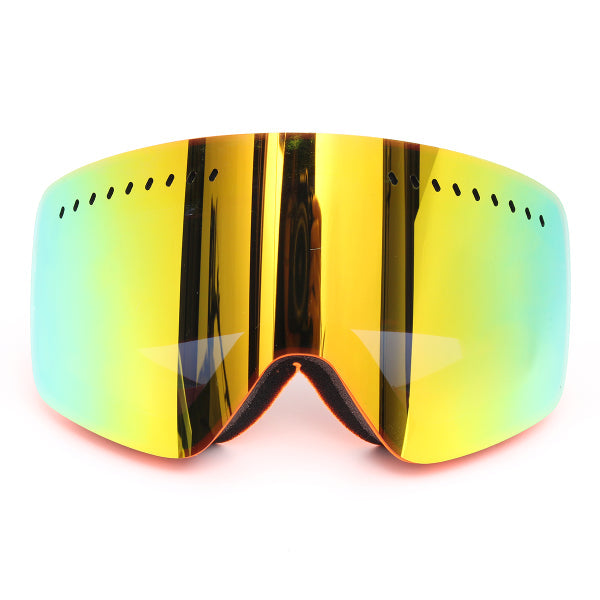 Men's Mirrored Ski Goggles – Anti-Fog Dual-Lens Snowboard and Motocross