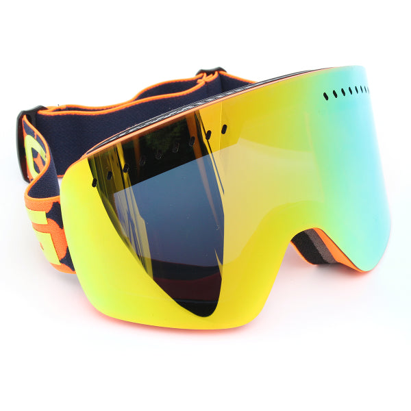 Men's Mirrored Ski Goggles – Anti-Fog Dual-Lens Snowboard and Motocross