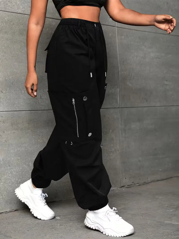Women's Wide-leg Cargo Trousers