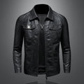 Men's Vintage leather-look Trucker Jacket
