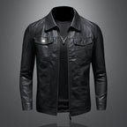 Men's Vintage leather-look Trucker Jacket