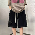 Men's Star Denim Shorts – Baggy Jorts in Black or Green