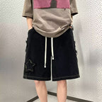 Men's Star Denim Shorts – Baggy Jorts in Black or Green