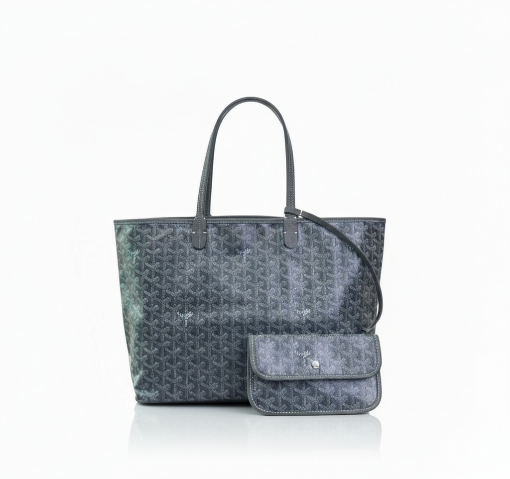 Women's Patterned Tote Bag with Matching Pouch - Large Shopper Bag