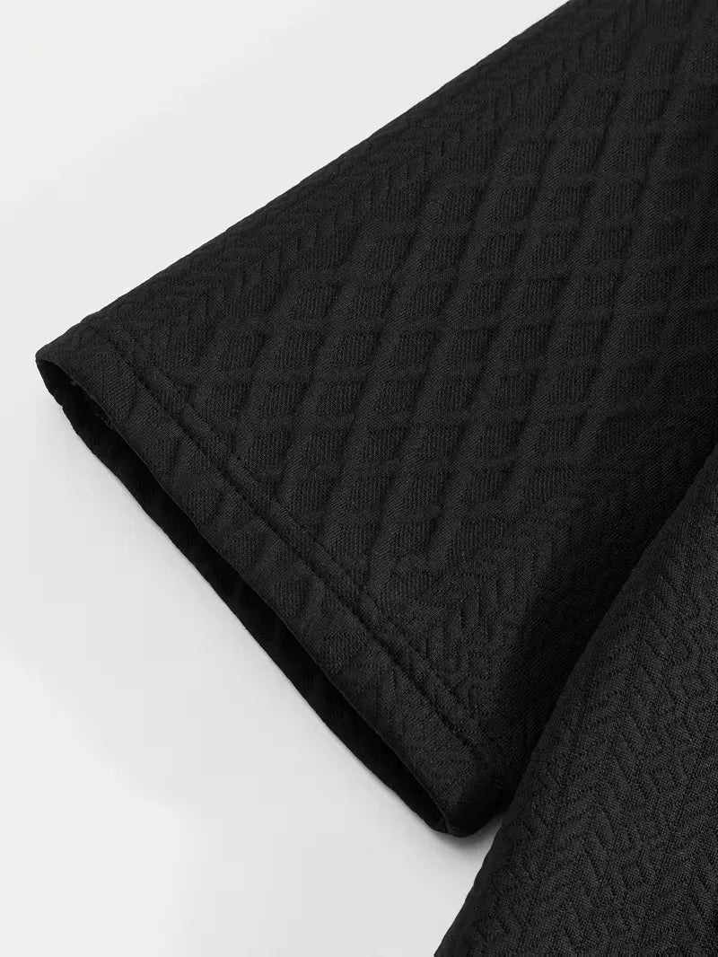 Men's Jacquard Polo and Trouser Lounge Set