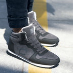 Men's Warm-Lined Winter Shoes – Slip-Resistant High-Top Trainers