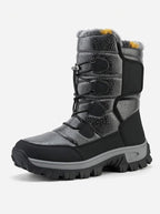 Men's Plush-Lined Snow Boots – High-Top Winter Boots
