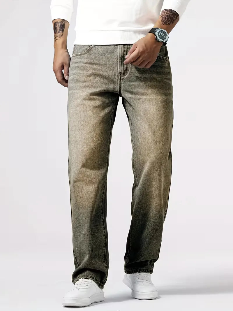 Men's Loose Fit Five-Pocket Jeans