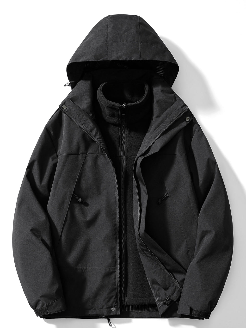 Men's 3-in-1 Outdoor Jacket – Hooded Winter Layer