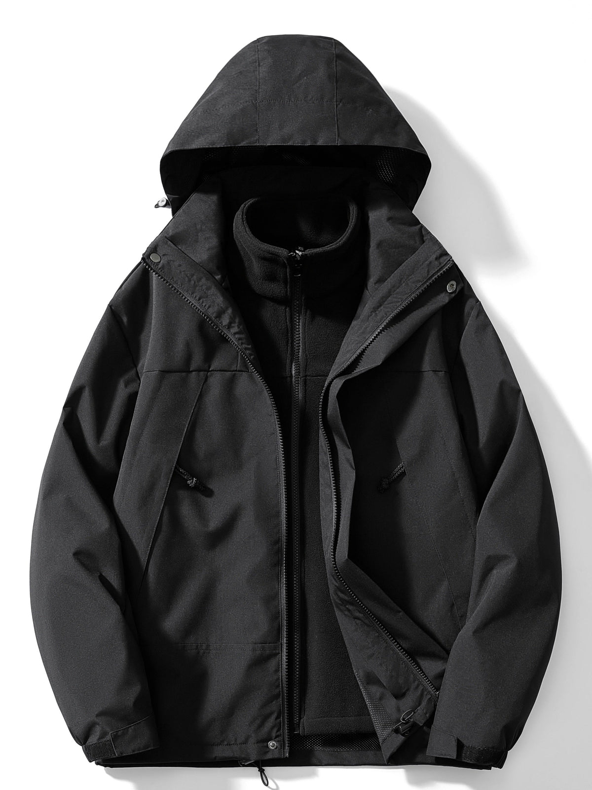Men's 3-in-1 Outdoor Jacket – Hooded Winter Layer