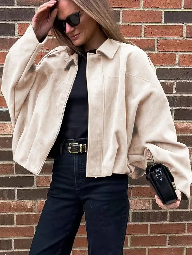 Women's Oversized Bomber Jacket
