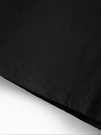 Men's Dark Longsleeve with White Script Print on Sleeves and Chest