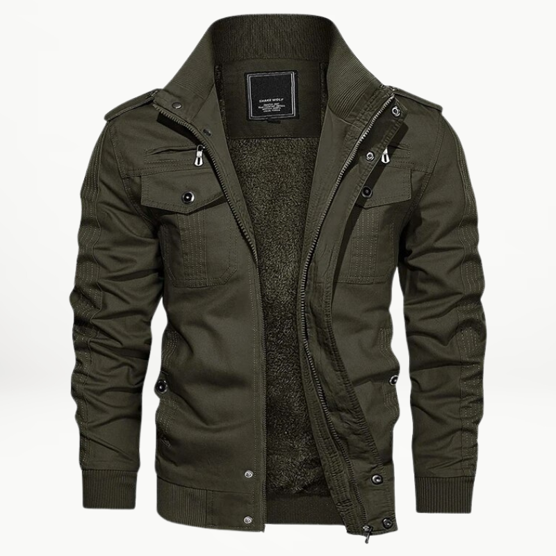 Men's Utility-Style Winter Jacket – Insulated Outerwear