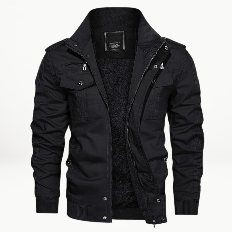 Men's Utility-Style Winter Jacket – Insulated Outerwear