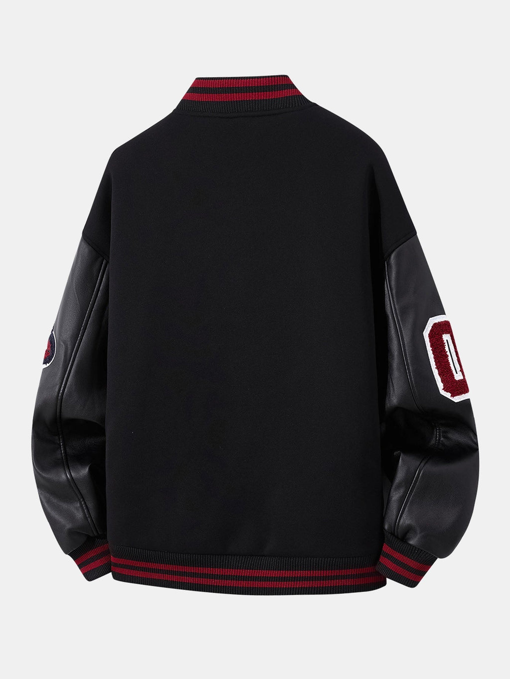 Men's Embroidered Varsity Bomber Jacket – Relaxed-Fit Baseball Layer