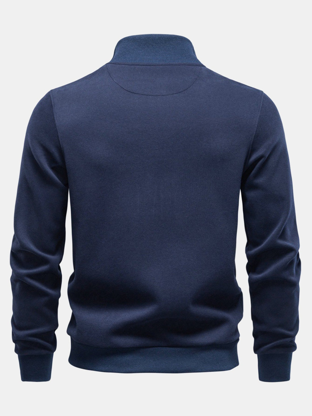 Men's Quarter-Zip Sweatshirt with Stand Collar