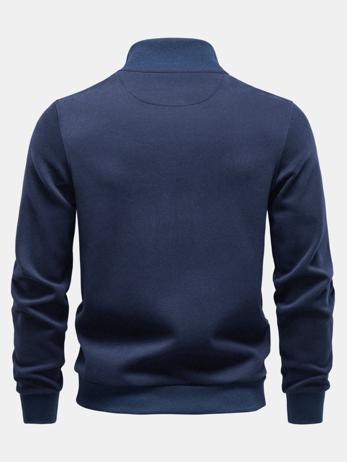 Men's Quarter-Zip Sweatshirt with Stand Collar
