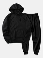 Men's Raglan Pullover Tracksuit – Regular Fit Hoodie and Tapered Joggers