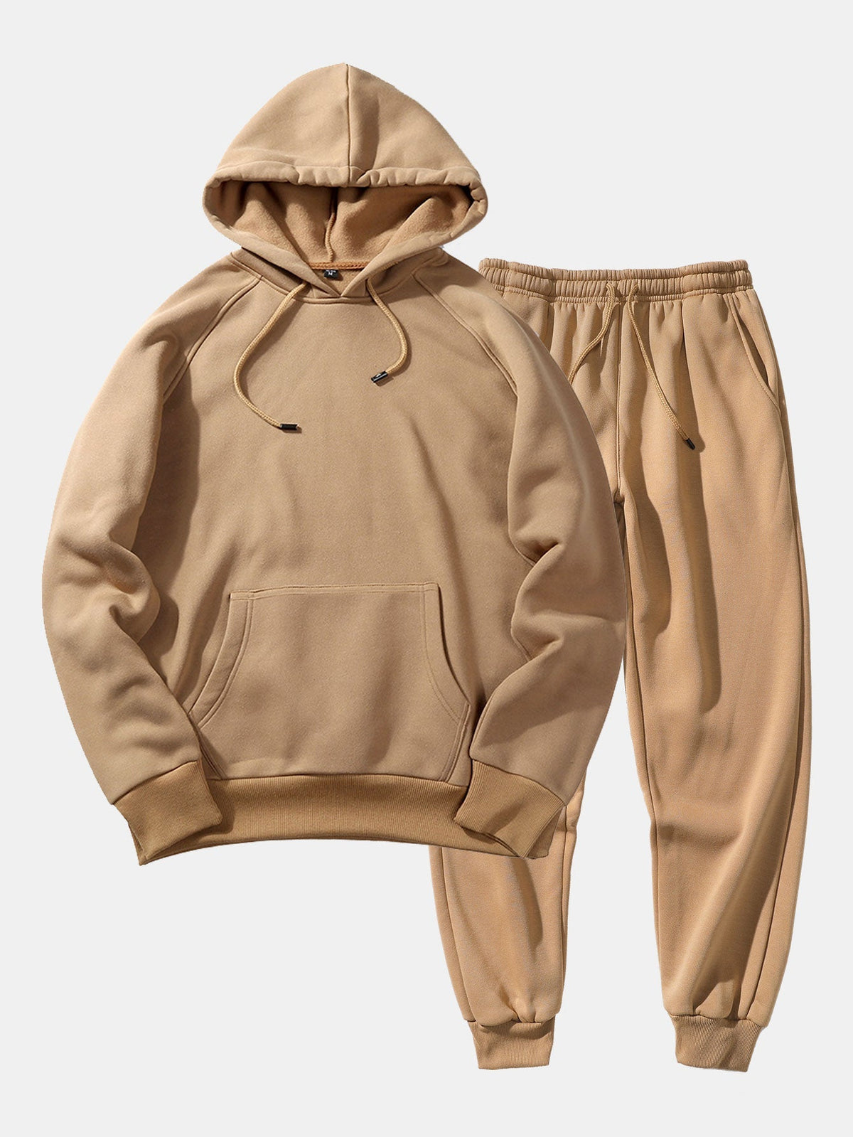 Men's Raglan Pullover Tracksuit – Regular Fit Hoodie and Tapered Joggers