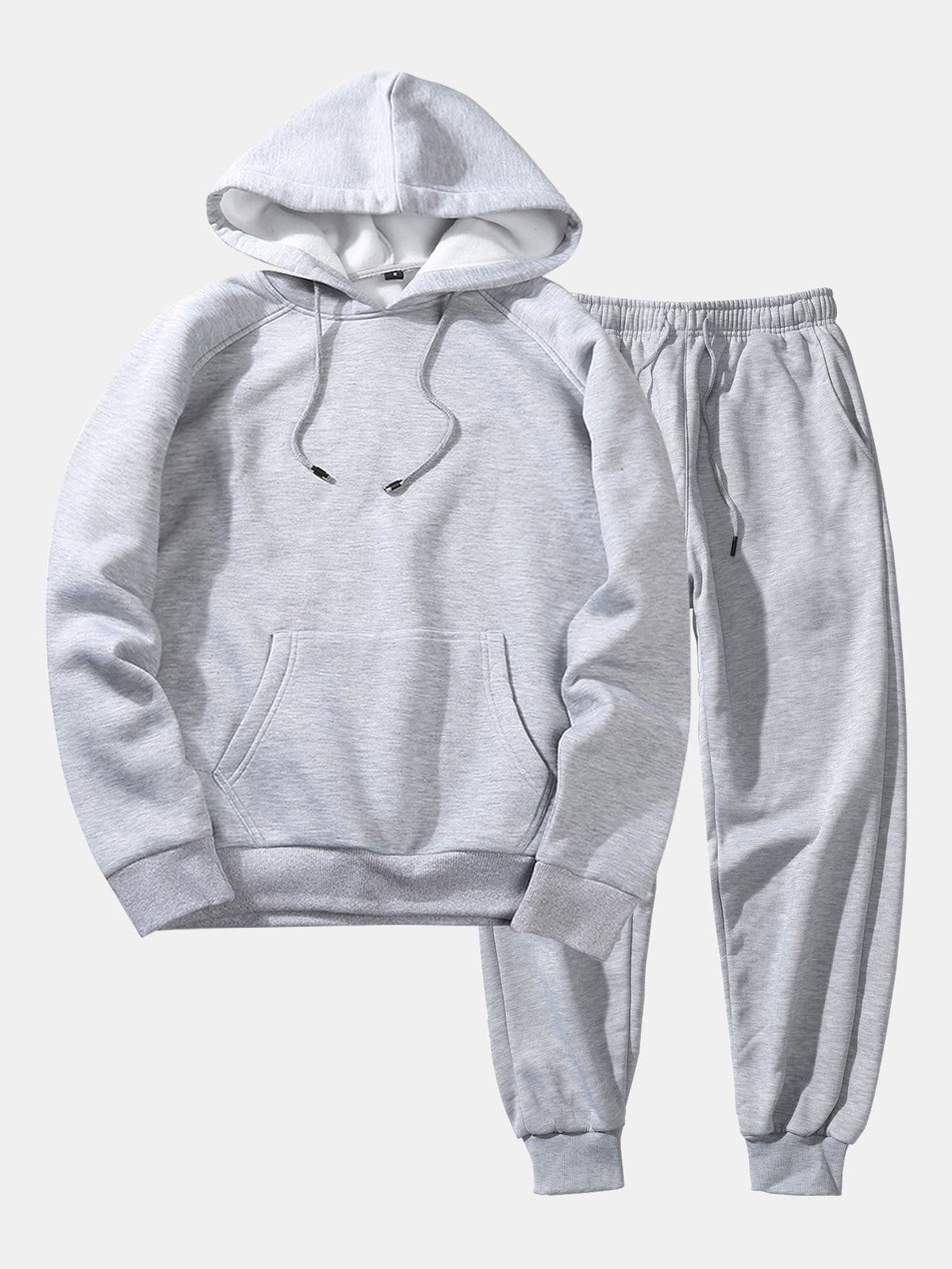 Men's Raglan Pullover Tracksuit – Regular Fit Hoodie and Tapered Joggers