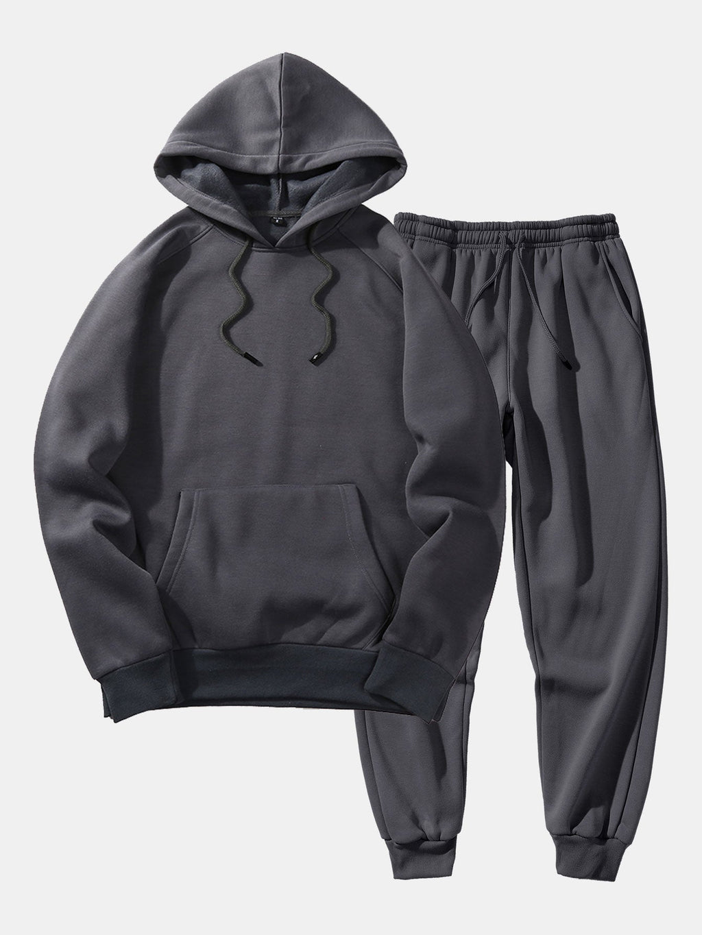 Men's Raglan Pullover Tracksuit – Regular Fit Hoodie and Tapered Joggers