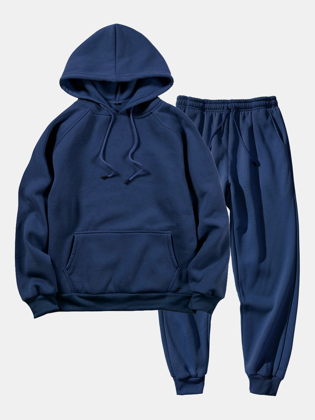Men's Raglan Pullover Tracksuit – Regular Fit Hoodie and Tapered Joggers