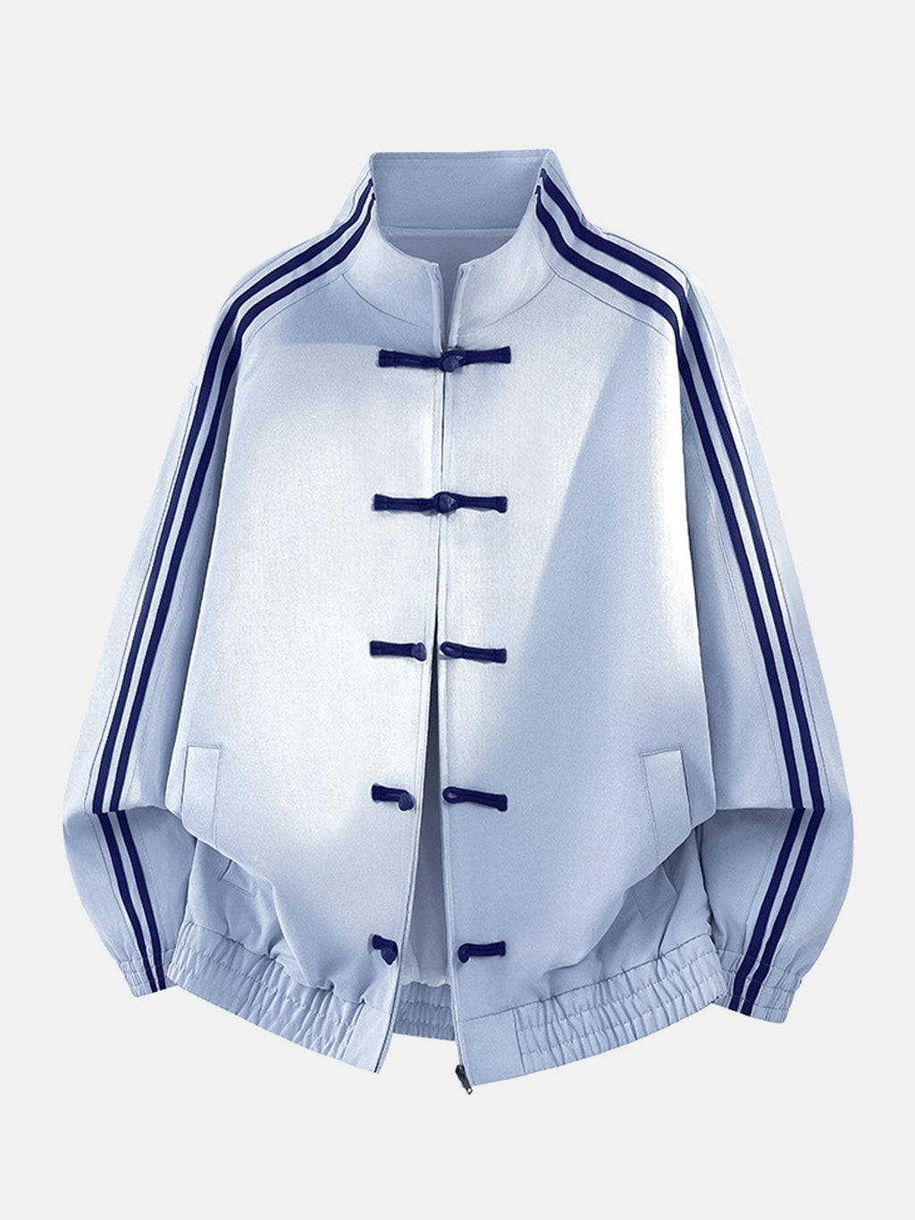 Men's Frog-Button Track Jacket – Relaxed-Fit Printed Layer