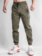 Men's Sherpa-Lined Cotton Jacket and Cargo Jogger Set