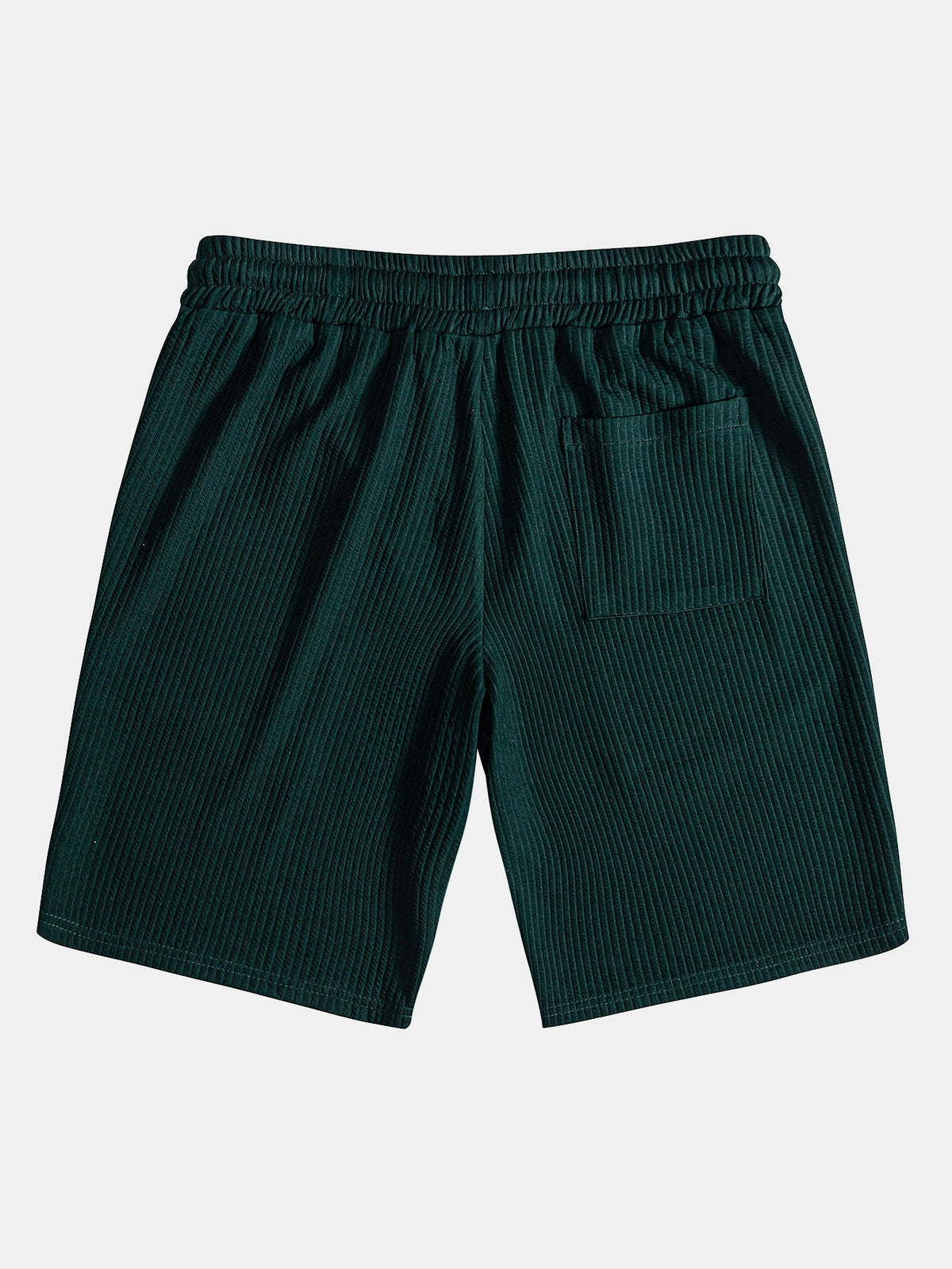 Men's Muscle Fit Ribbed Shirt and Shorts Set