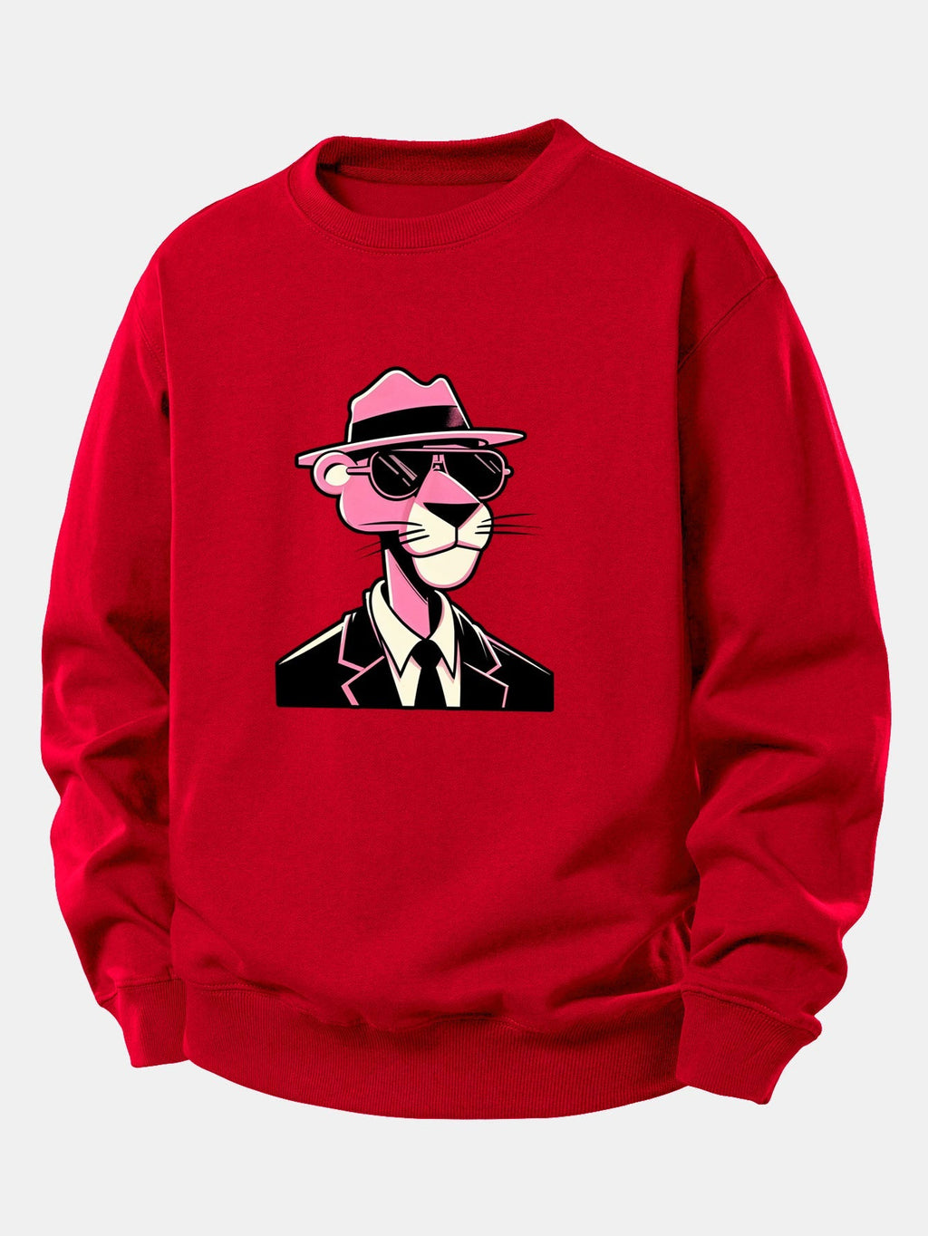 Men's Relaxed Fit Graphic Crew Neck Sweatshirt