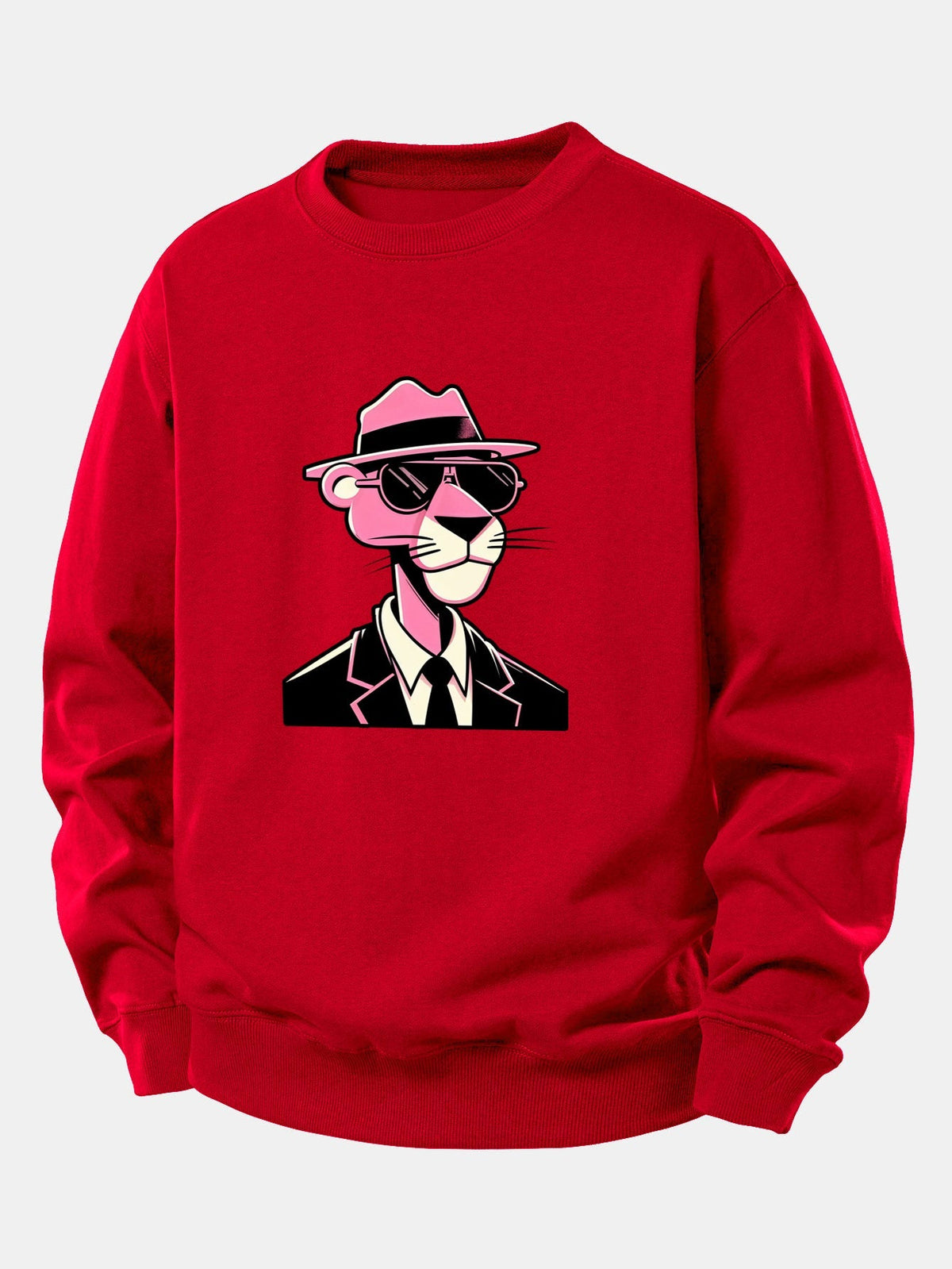 Men's Relaxed Fit Graphic Crew Neck Sweatshirt