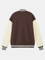 Men's Contrast Sleeve Varsity Baseball Jacket