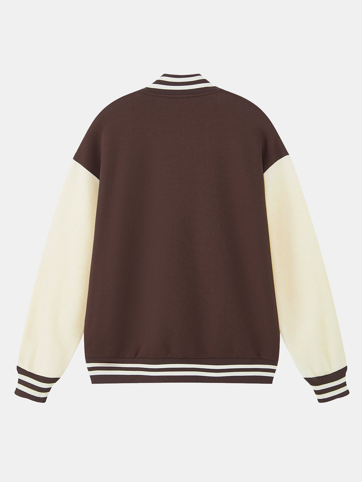 Men's Contrast Sleeve Varsity Baseball Jacket