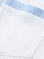 Men's Contrast Texture Shirt and Trouser Set – Cuban Collar