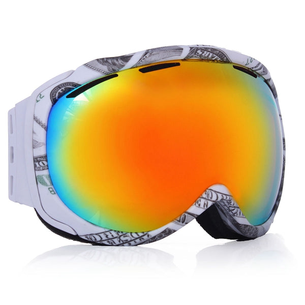 Men's Anti-Fog Ski Goggles – Mirrored Dual-Lens UV-Protective Snowboard