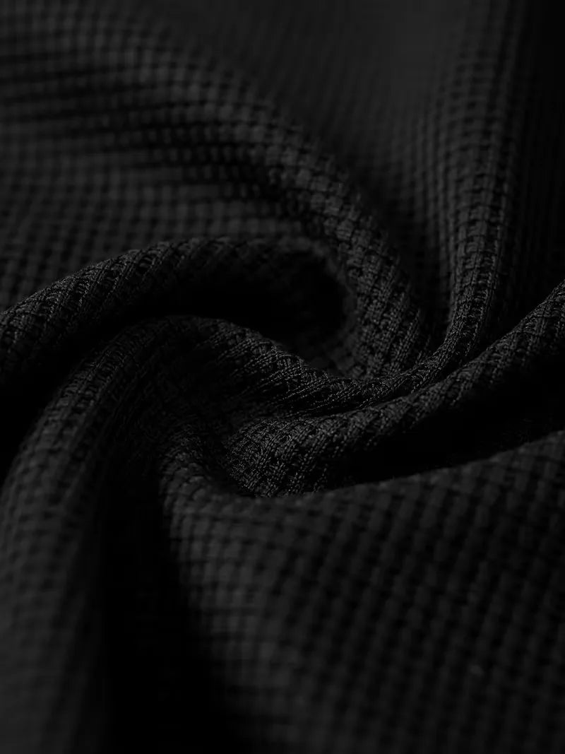 Men's Waffle-Knit Shirt and Trouser Set