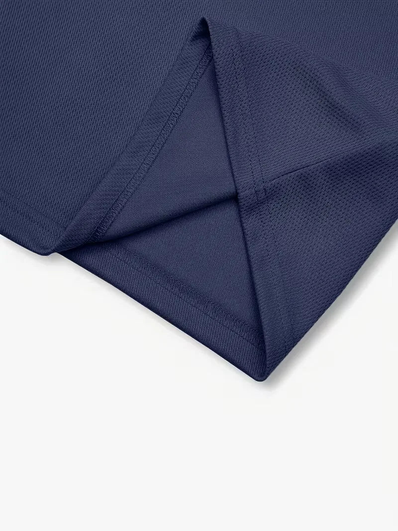 Men's Polo and Shorts Summer Set in Light Blue
