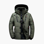 Men's Weather-Resistant Hooded Down Jacket