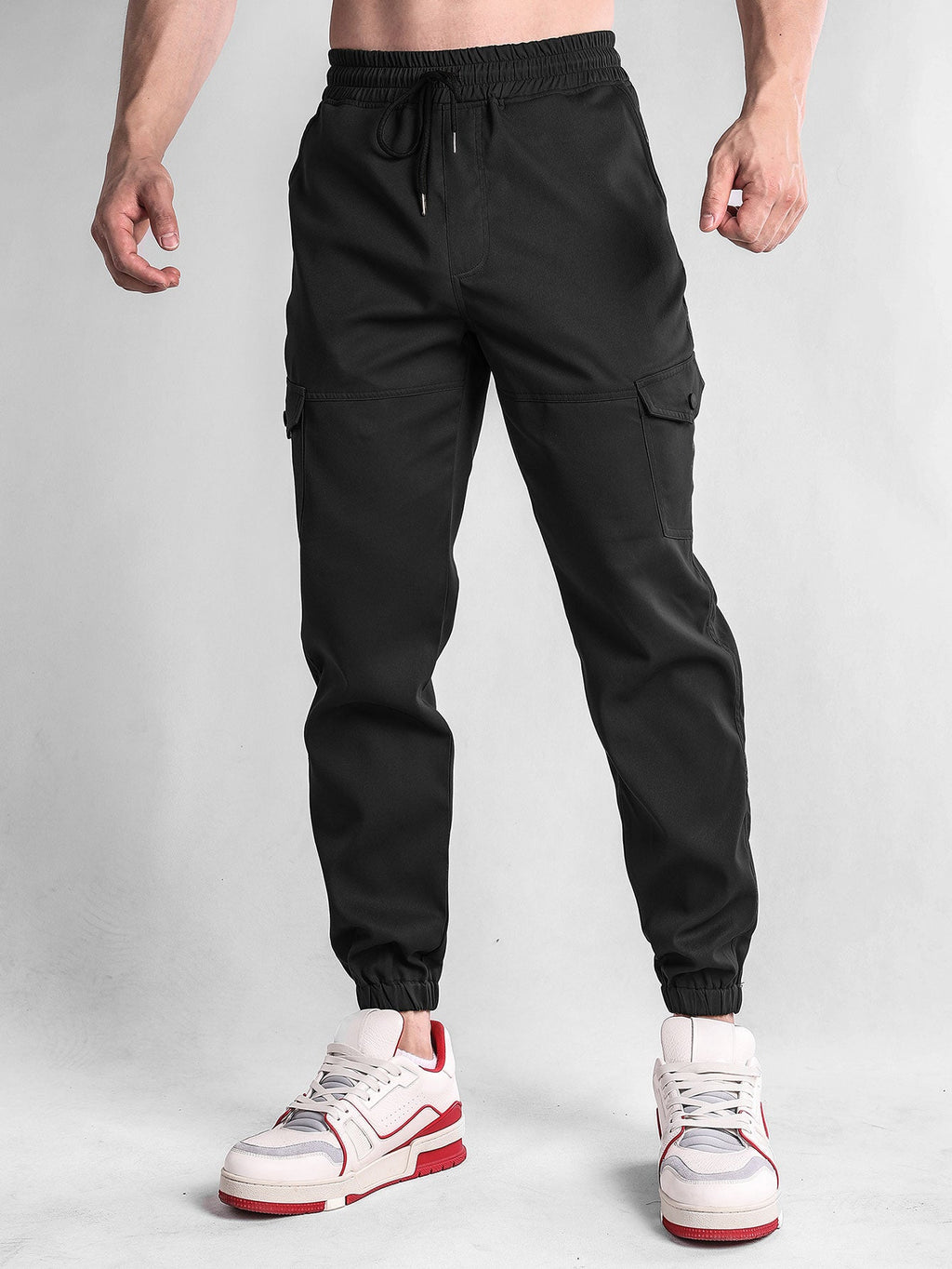 Men's Sherpa-Lined Cotton Jacket and Cargo Jogger Set