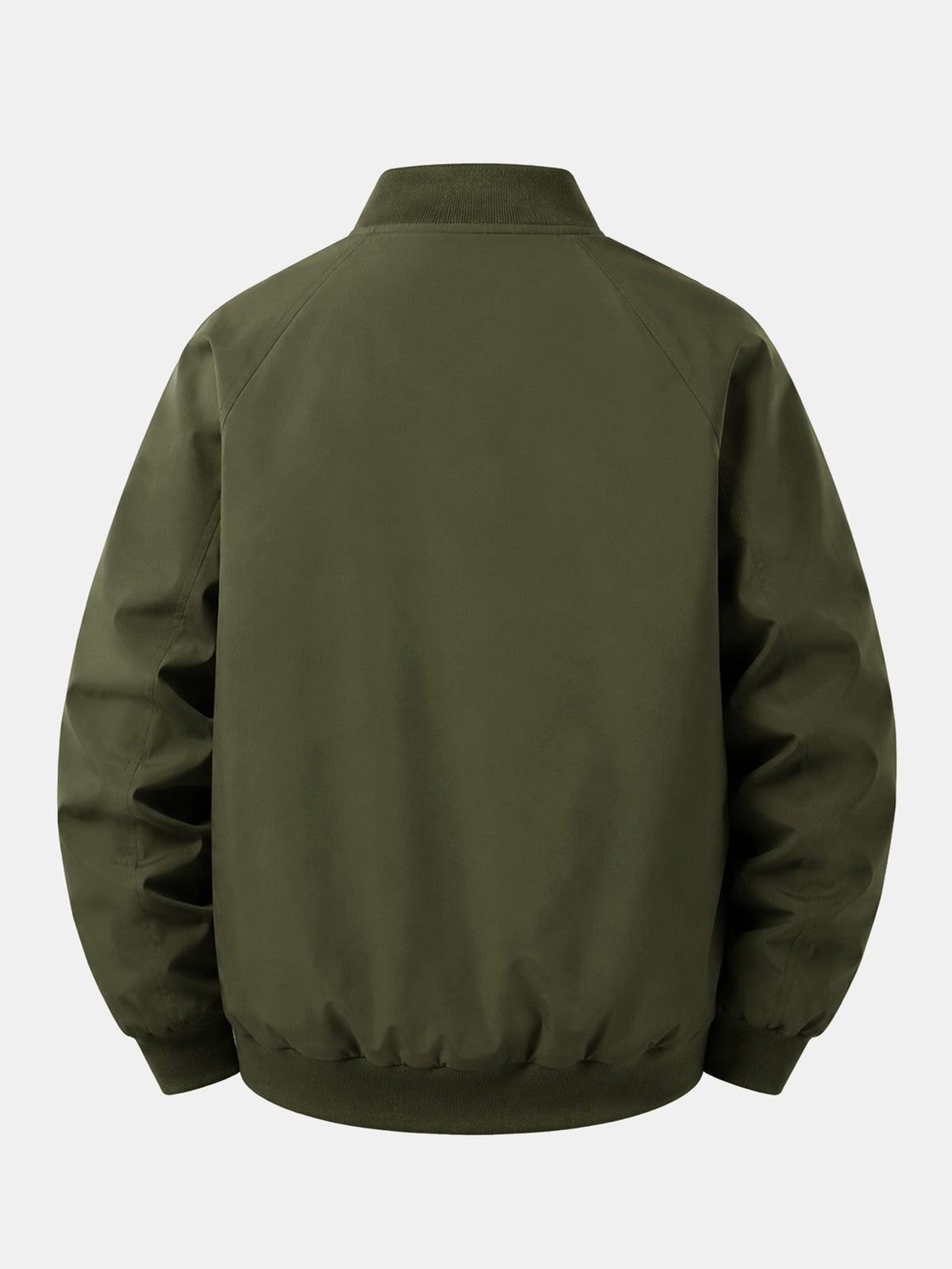 Men's Printed Bomber Jacket with Relaxed Fit and Full Zip