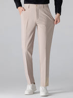 Men's Textured Zip Polo and Slim Trouser Set