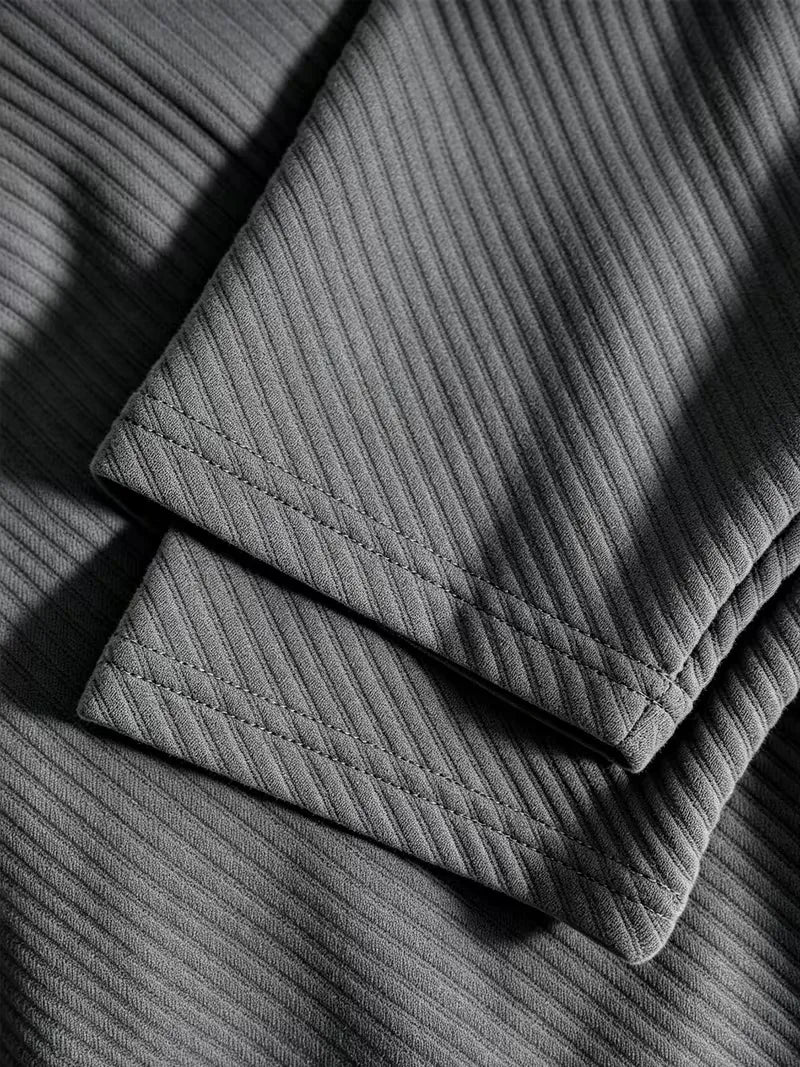 Men's Blazer with Knitted Texture