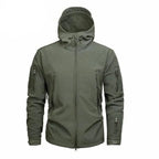 Men's Parka with Hood and Zip Pockets