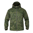 Men's Hooded Parka with Camouflage Pattern